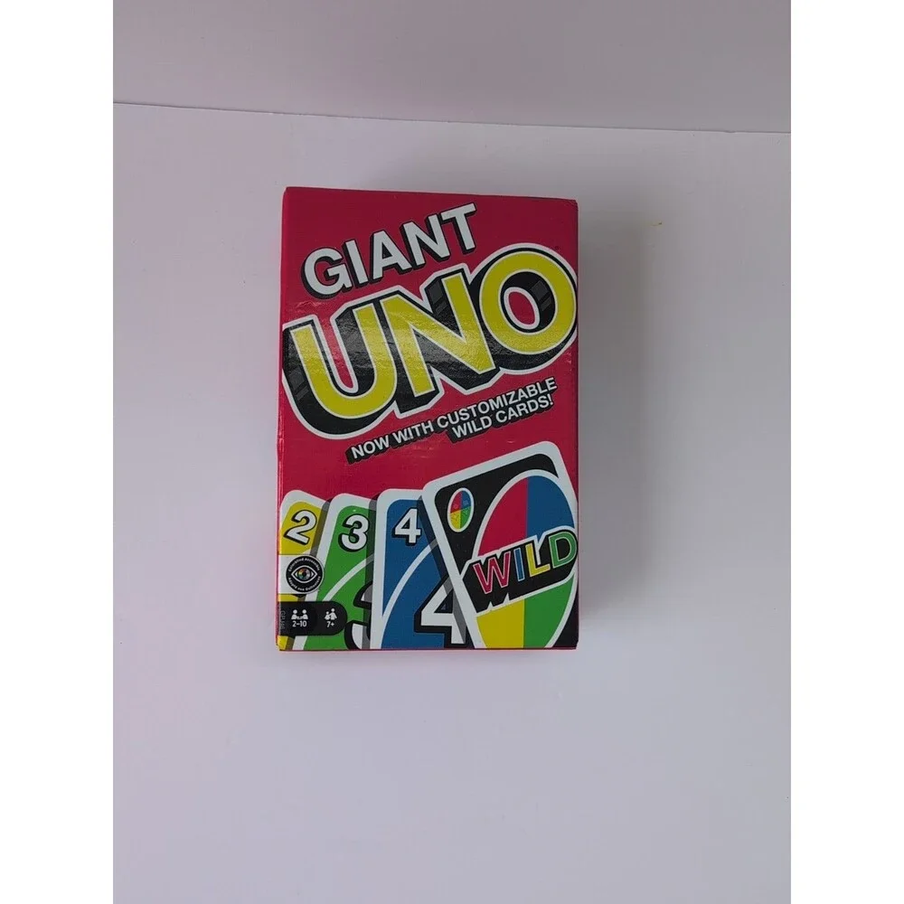 Giant Jumbo UNO Cards Game Mattel Oversized Playing Card Family Party Game